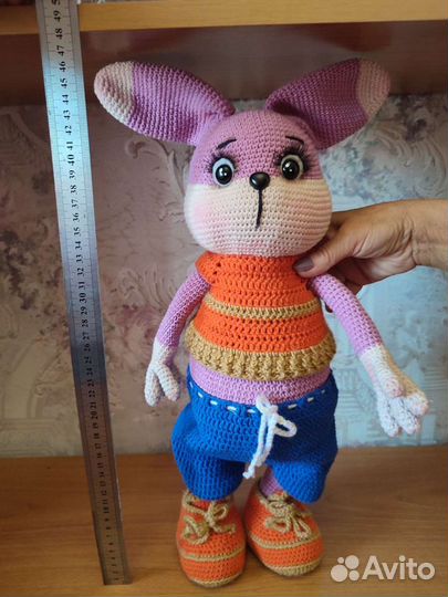 Мягкая игрушка заяц