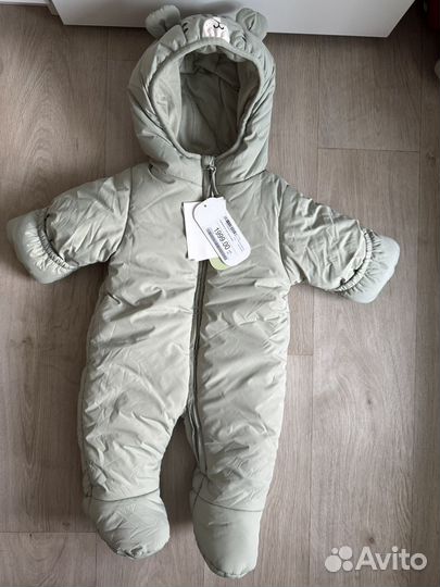 Зимний комбинезон для новорожденных 62