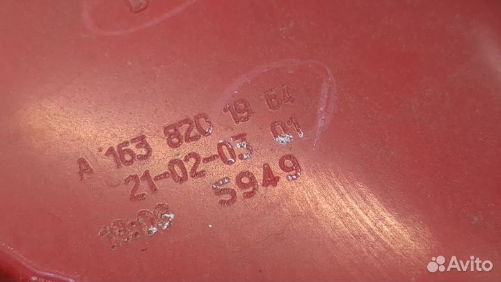 Фонарь (задний) левый Mercedes ML W163, 2003