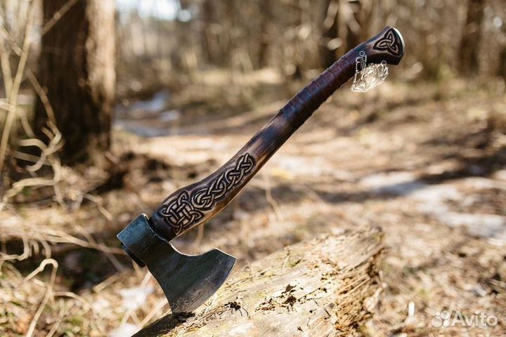 Кованый топор ручной работы Туристический