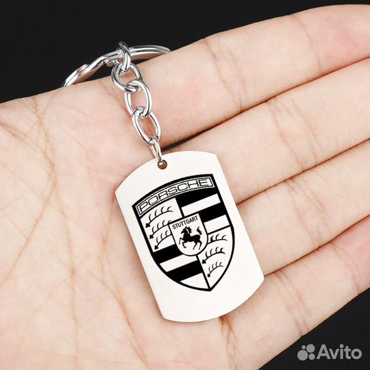 Брелок жетон для ключей с логотипом 