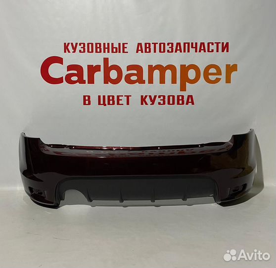 Задний бампер Калина Спорт цвет портвейн 192