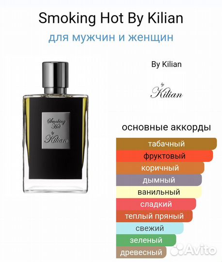 Шлейфовые стойкие духи Kilian Smoking Hot 20ml