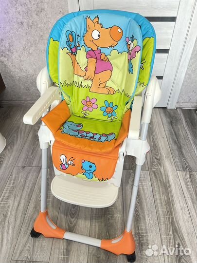 Стульчик для кормления chicco polly