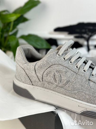 Кеды Chanel серые