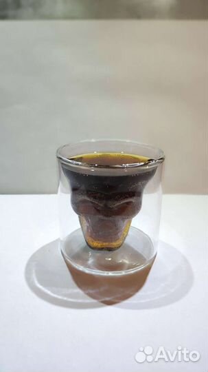 Рюмка стопка в виде черепа Captain Morgan