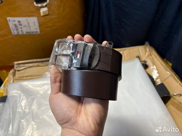 Ремень мужской кожаный