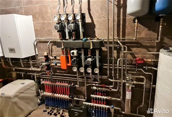 Монтаж отопления, водоочистка, гвс, хвс, электрика