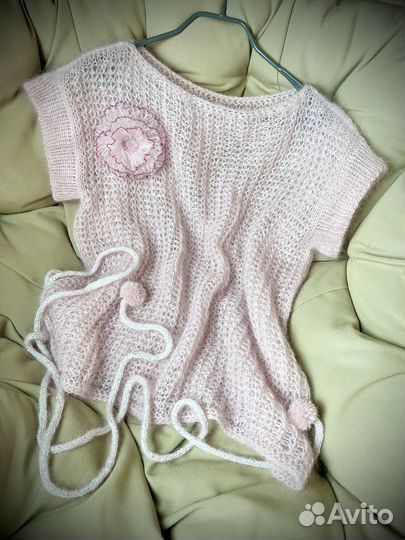 Свитер паутинка из мохера