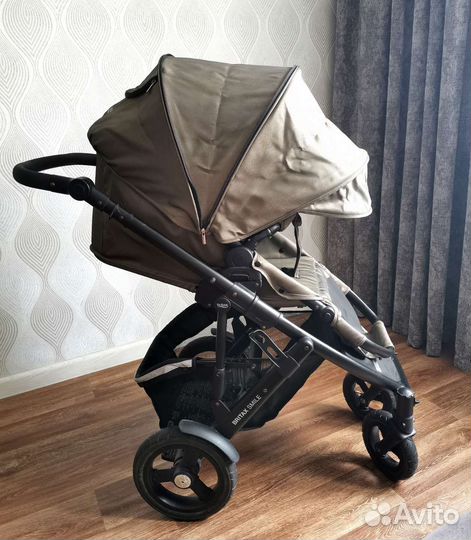 Удобная прогулочная коляска britax smile 2, хаки
