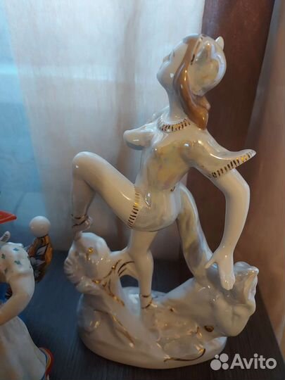 Статуэтки фарфор лфз Вербилки Гжель СССР