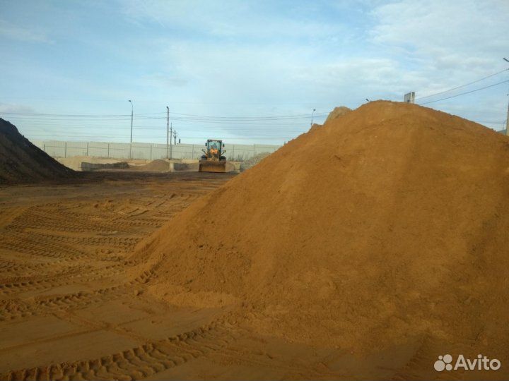 Доставим песок щебень грунт разных фракцый