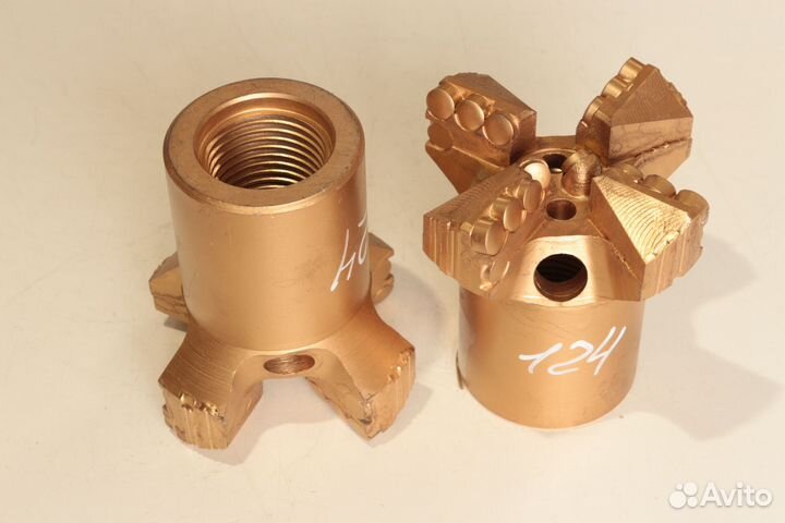 Долото PDC 124-4 мм. для скважин на воду (новое)