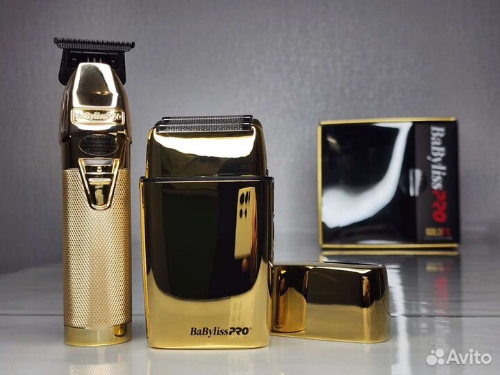 Набор для бритья триммер + шейвер Babyliss gold FX