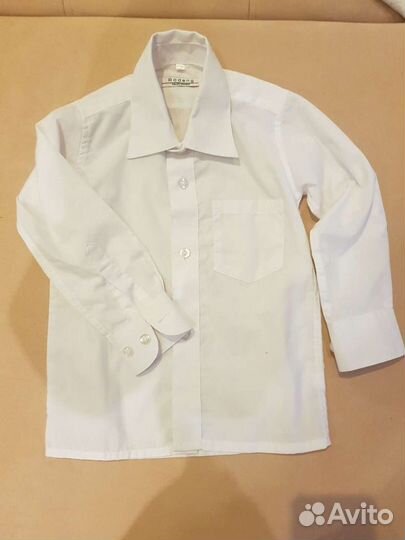 Рубашка белая, 98 см