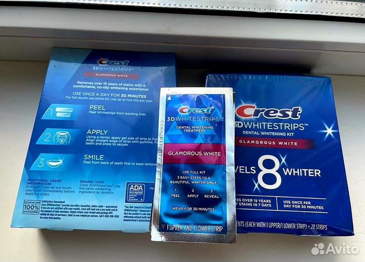 Полоски для отбеливания зубов Crest 3D Glamorous