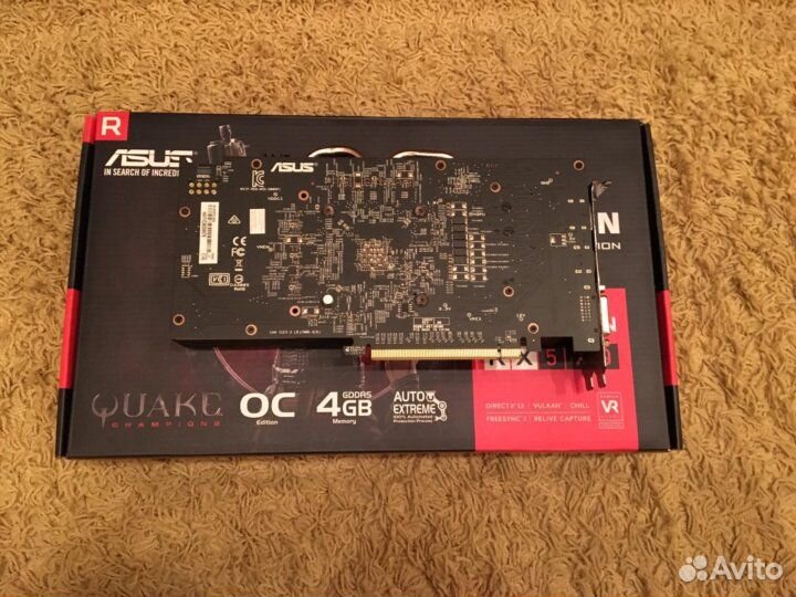 Видеокарта asus RX570