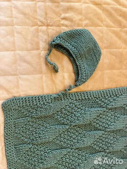 Плед детский вязаный ручная работа