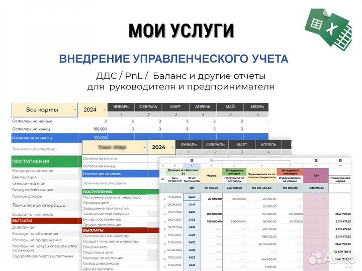 Excel, Google таблицы для бизнеса