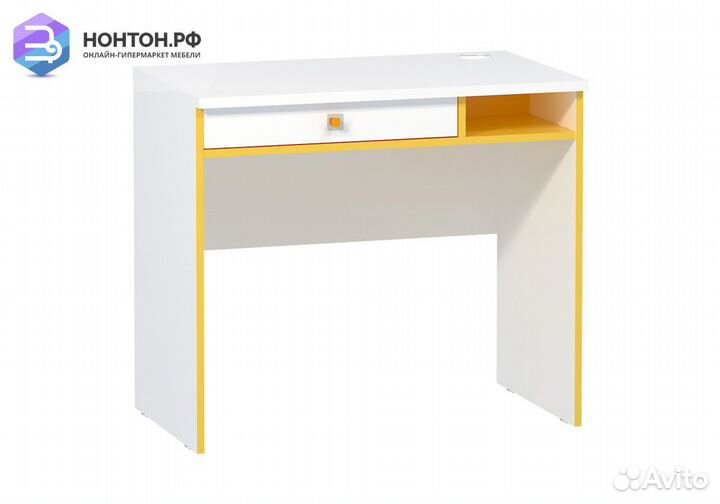 Стол письменный Альфа 12.41 солнечный свет / белый