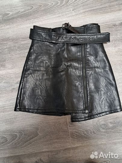 Кожаная юбка