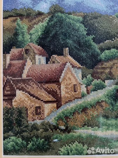 Картина вышитая крестом. Ручная работа
