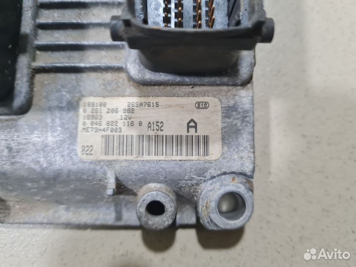 Эбу блок управления двигателем Fiat Punto 2