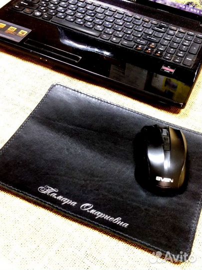 Кожаный коврик для мыши