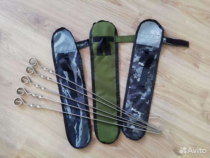 Набор шампуров в чехле для шашлыка