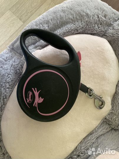 Рулетка flexi лента 5м 25кг розовая