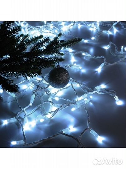 Новая гирлянда занавес 3 х 3 метра белая