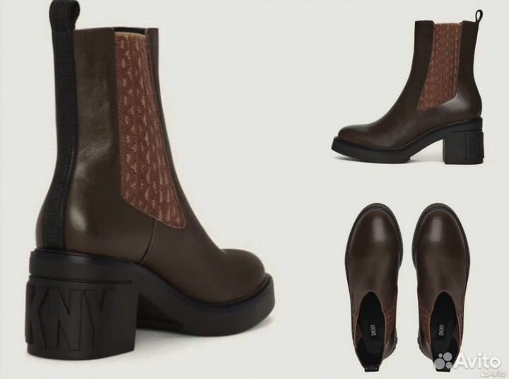 Dkny ботинки кожаные 36 оригинал