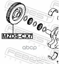 Mzds-CX7 шкив коленвала Mazda 3/6/CX-7/MX-5/An