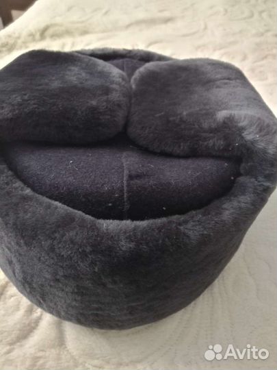 Новая меховая шапка - ушанка, для военнослужащих