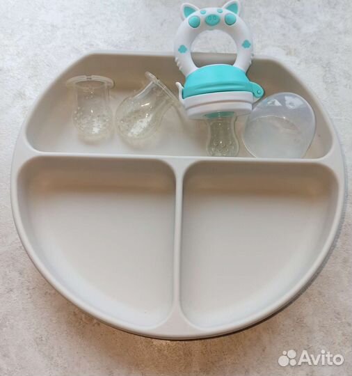 Набор детской силиконовой посуды