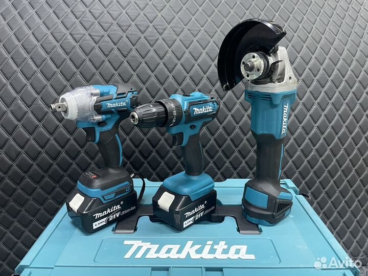 Набор: гайковерт шуруповерт ушм Makita