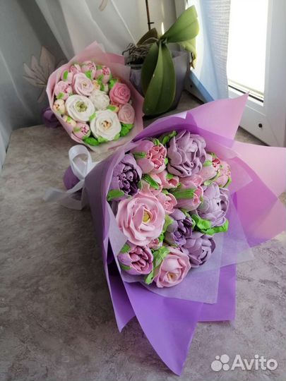 Съедобные, зефирные букеты