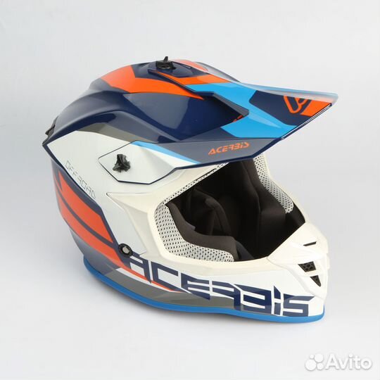 Шлем Acerbis Linear (Красный/Белый, XL)