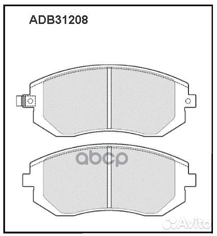 Колодки передние subaru Forester III/Legacy/Out
