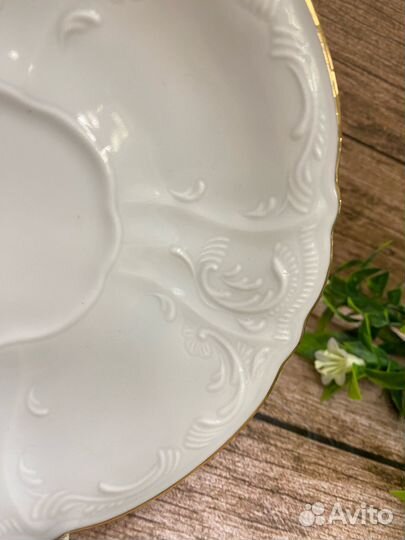 Чашка с блюдцами «Отводка золото» 205мл. Чехия