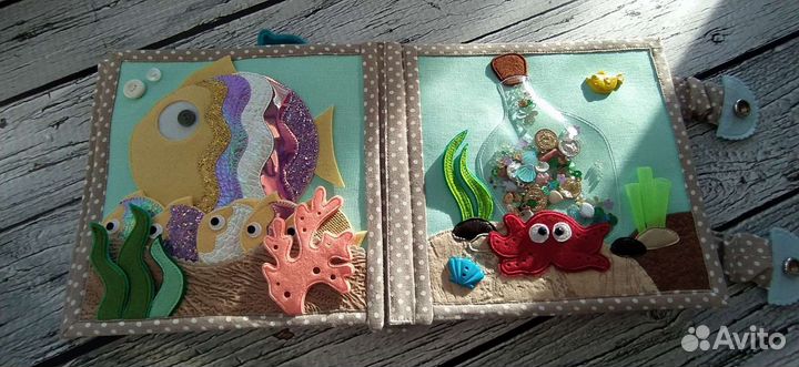 Развивающая книга Морская тематика