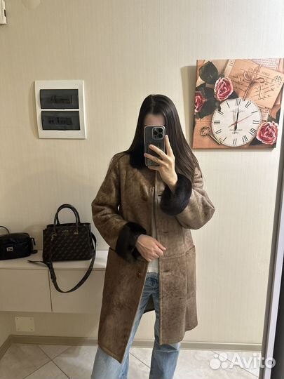 Дубленка винтажная женская