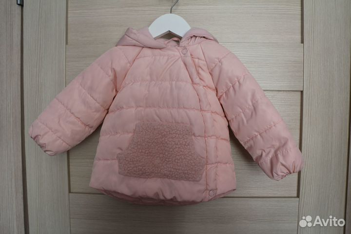 Куртка демисезонная для девочки размер 80 розовая