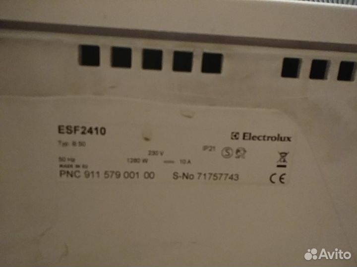 Electrolux ESF2410 на запчасти