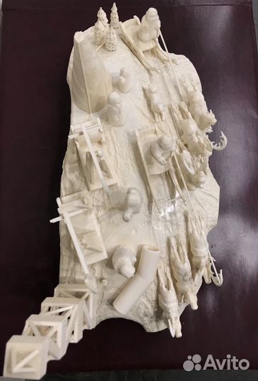 Сувенир Буровая. Кость. Рог лося