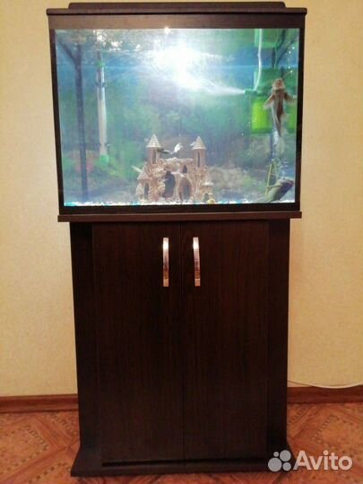 Аквариумы 85 литров с крышкой и светом