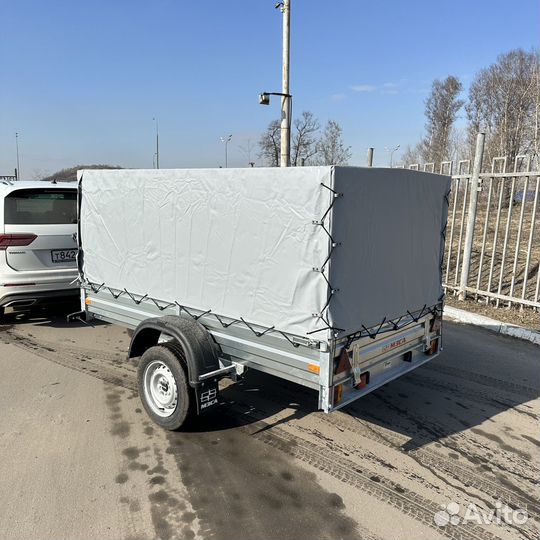Прицеп мзса с тентом 1.1м внутри. 2.44 на 1.37