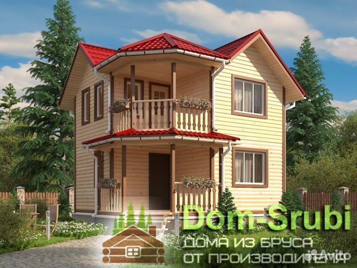 Бокситогорск. Хорошая Баня из бруса Б-22 (6х6)