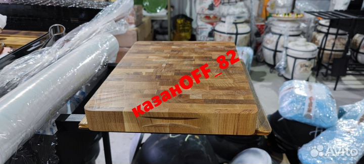 Доска торцевая разделочная 40*30*4 см бук