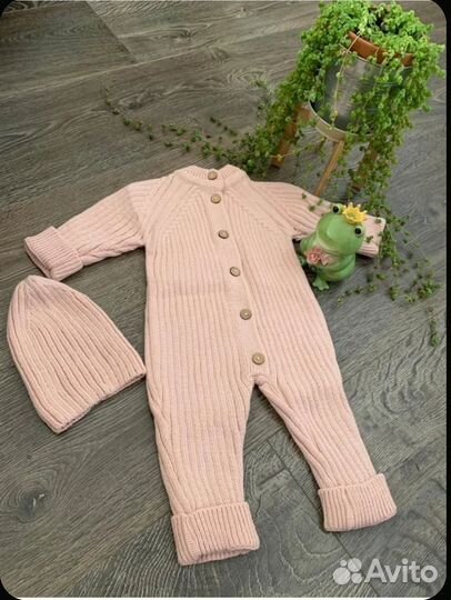 Вязаный комбинезон 62-74